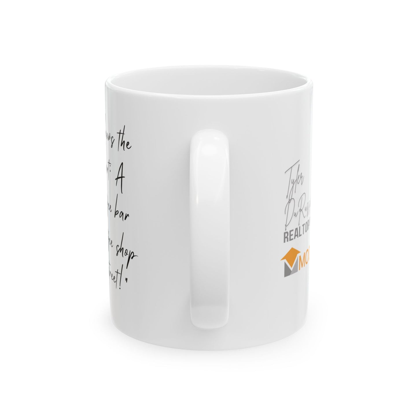 Modern Realty Agent Personalized Ceramic Mug, (11oz, 15oz)