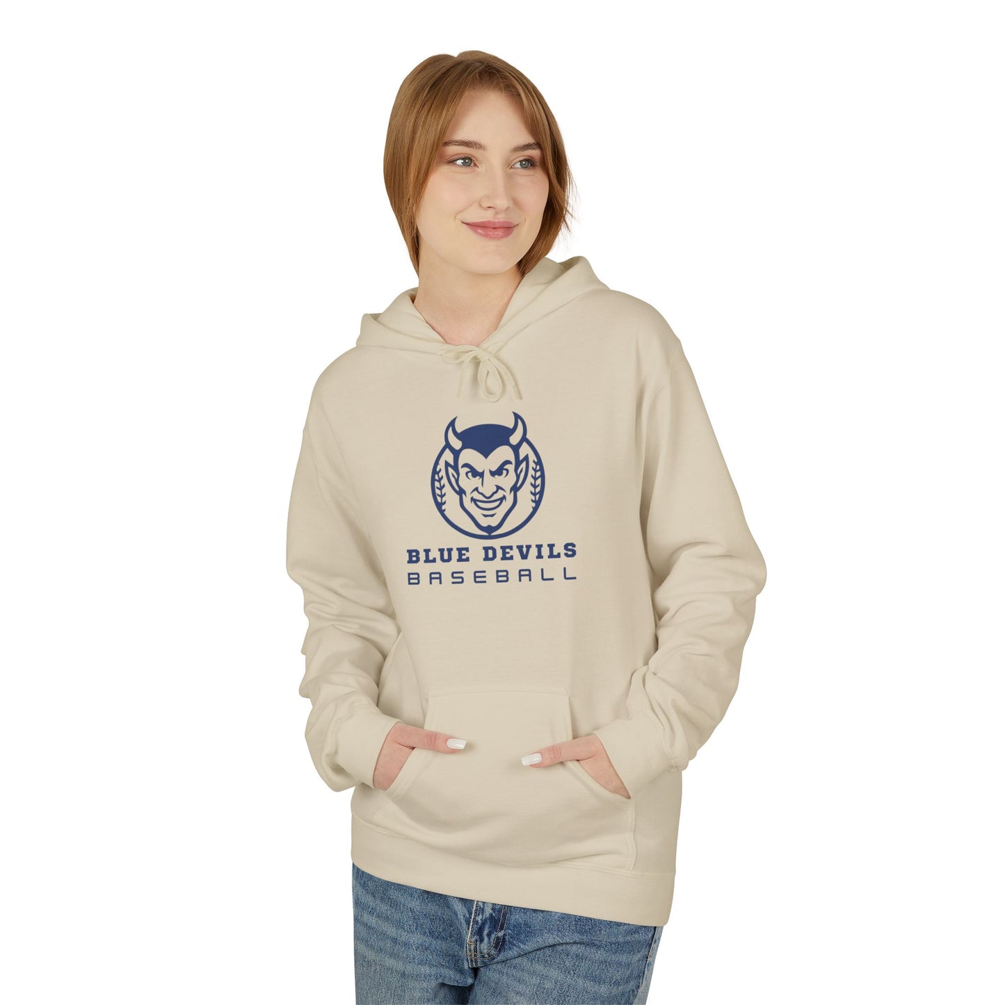 Blue Devils Baseball Unisex Midweight Softstyle Fleece Hoodie