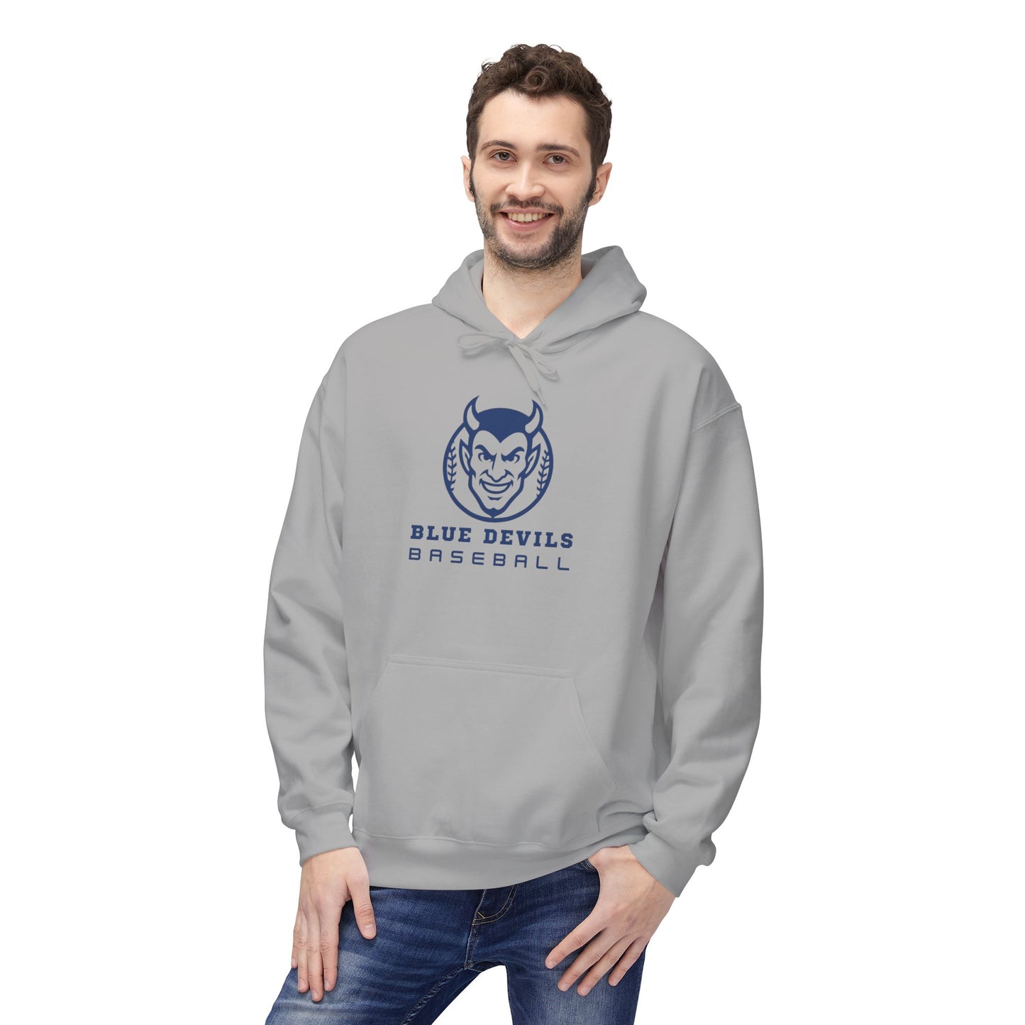 Blue Devils Baseball Unisex Midweight Softstyle Fleece Hoodie