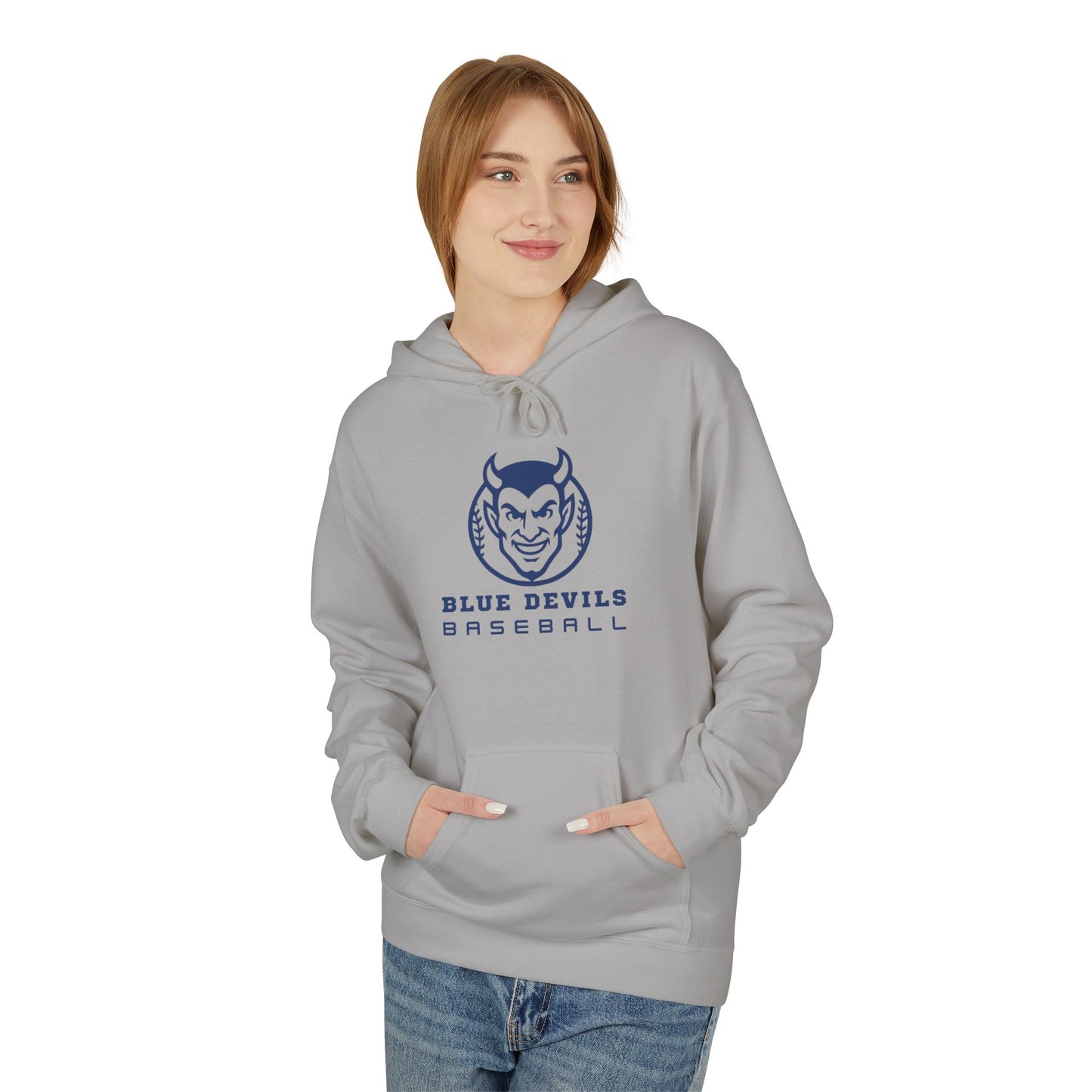 Blue Devils Baseball Unisex Midweight Softstyle Fleece Hoodie