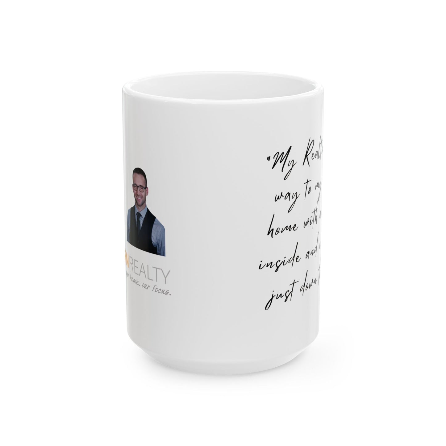 Modern Realty Agent Personalized Ceramic Mug, (11oz, 15oz)