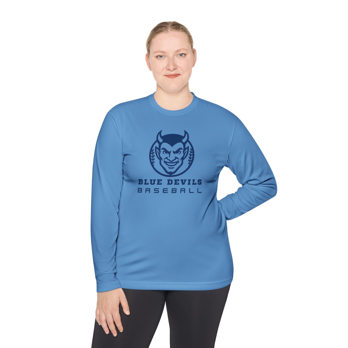 Unisex Lightweight Long Sleeve Tee - Blue Devils Baseball Gear