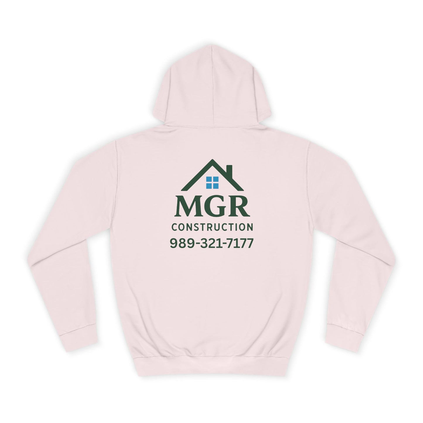 Custom MGR Construction Hoodie - Unisex College Style for Builders & Students