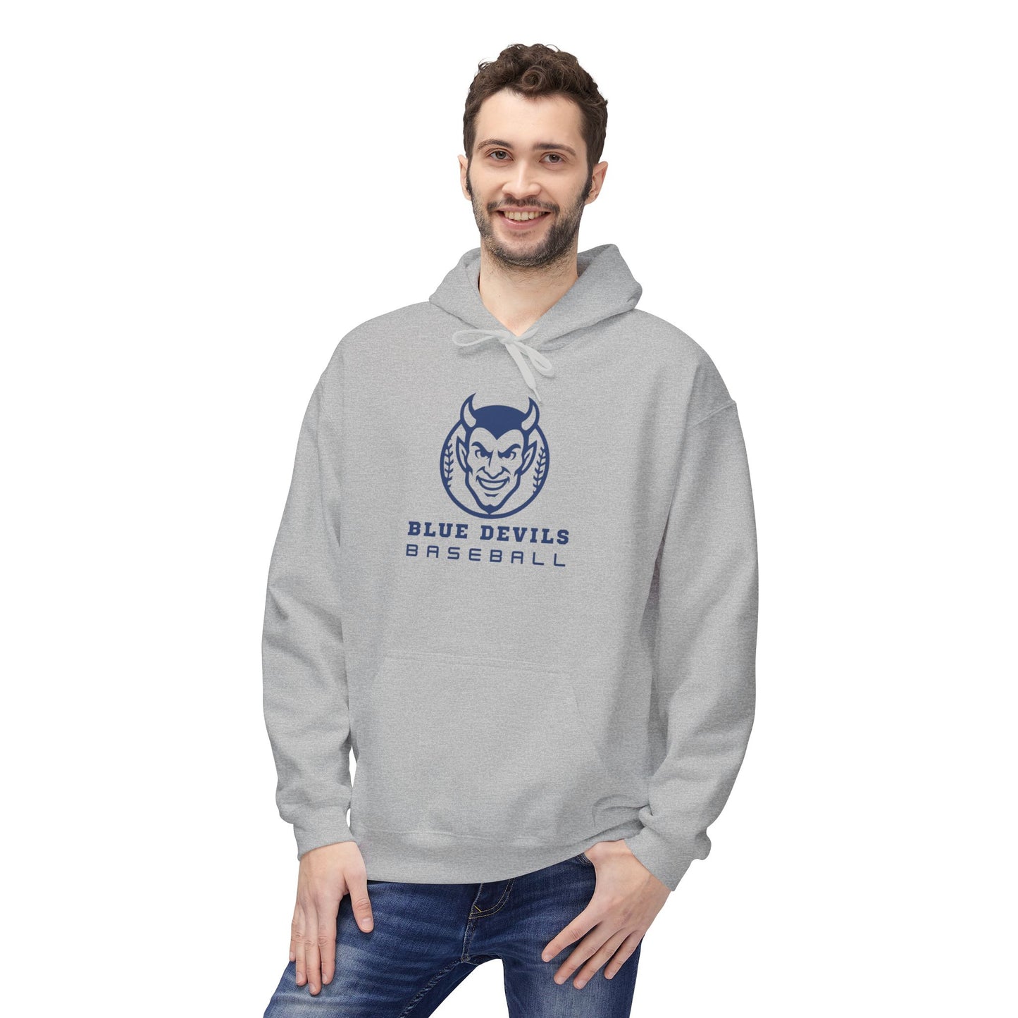 Blue Devils Baseball Unisex Midweight Softstyle Fleece Hoodie
