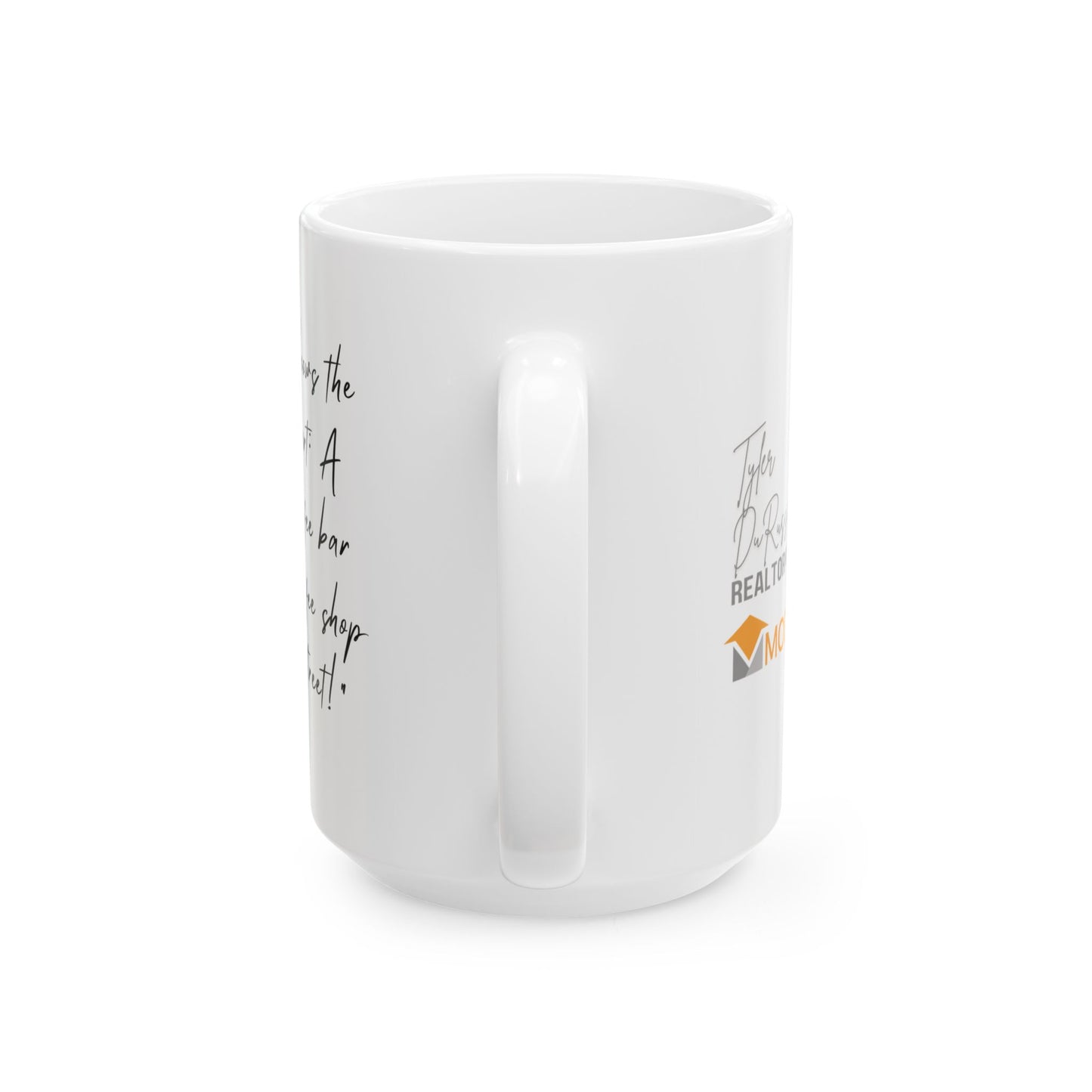 Modern Realty Agent Personalized Ceramic Mug, (11oz, 15oz)