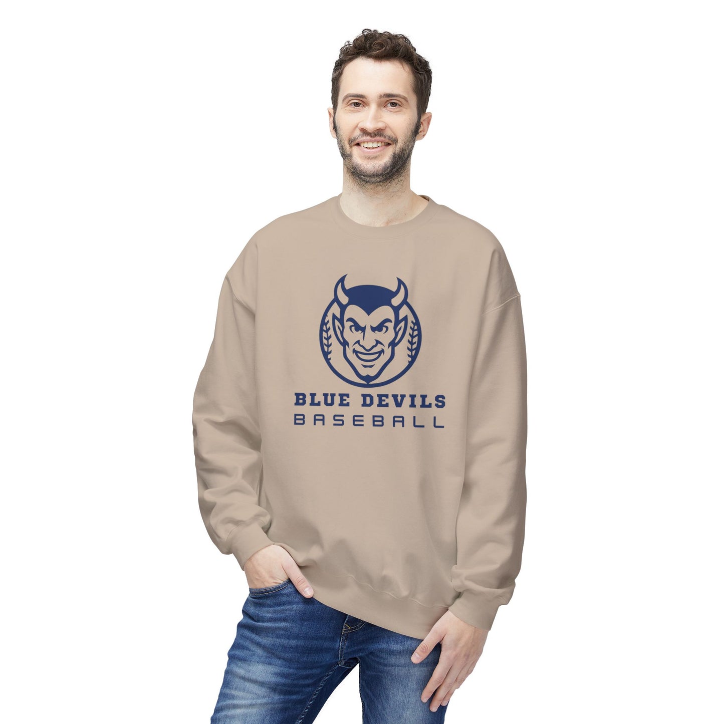 Unisex Blue Devils Baseball Crewneck Sweatshirt