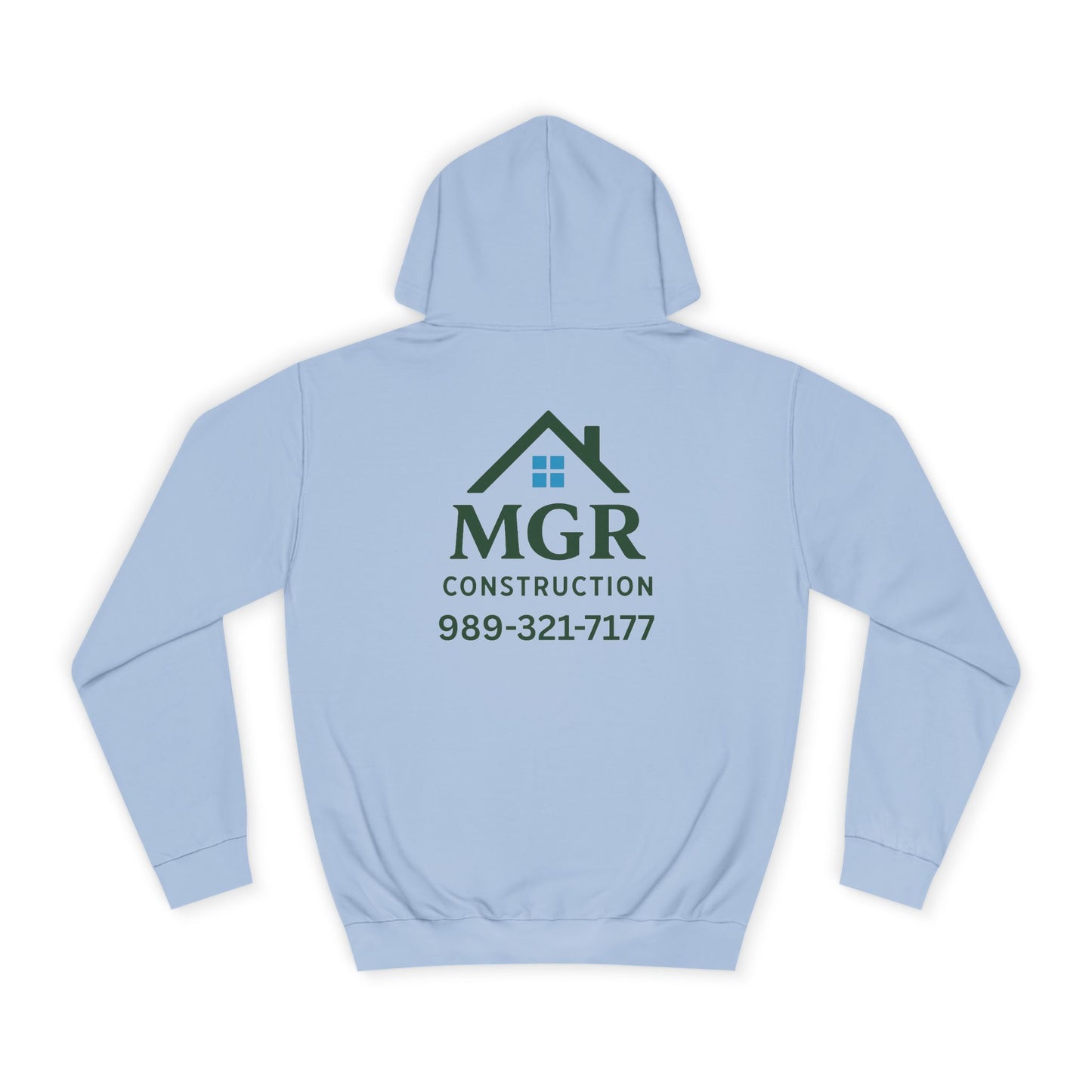 MGR Construction Hoodie - Unisex College Style for Builders & Students