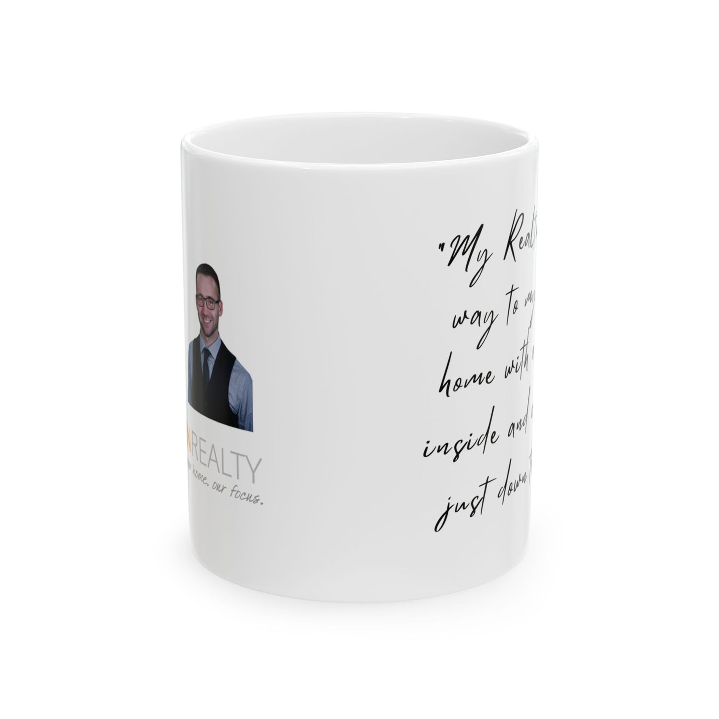 Modern Realty Agent Personalized Ceramic Mug, (11oz, 15oz)
