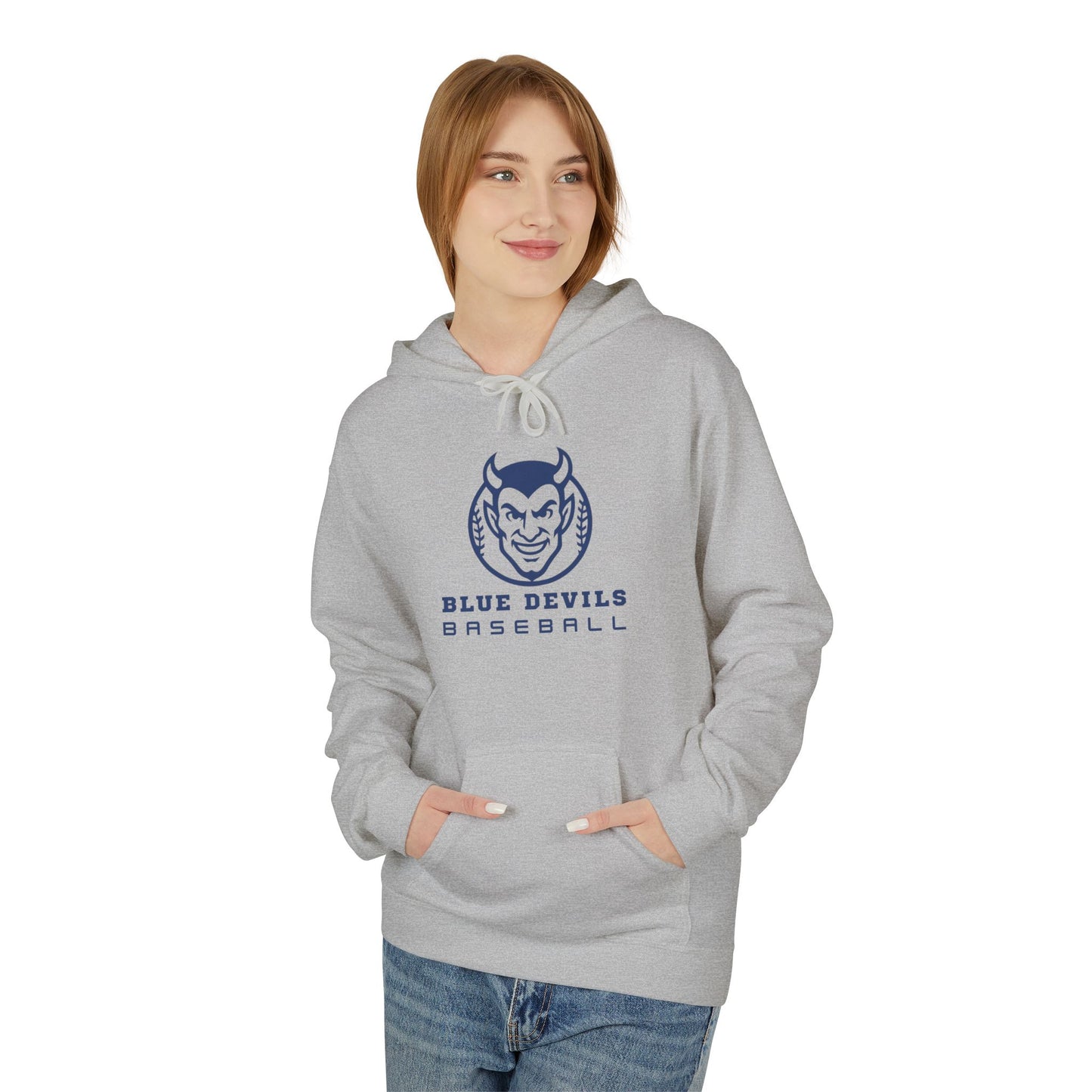 Blue Devils Baseball Unisex Midweight Softstyle Fleece Hoodie