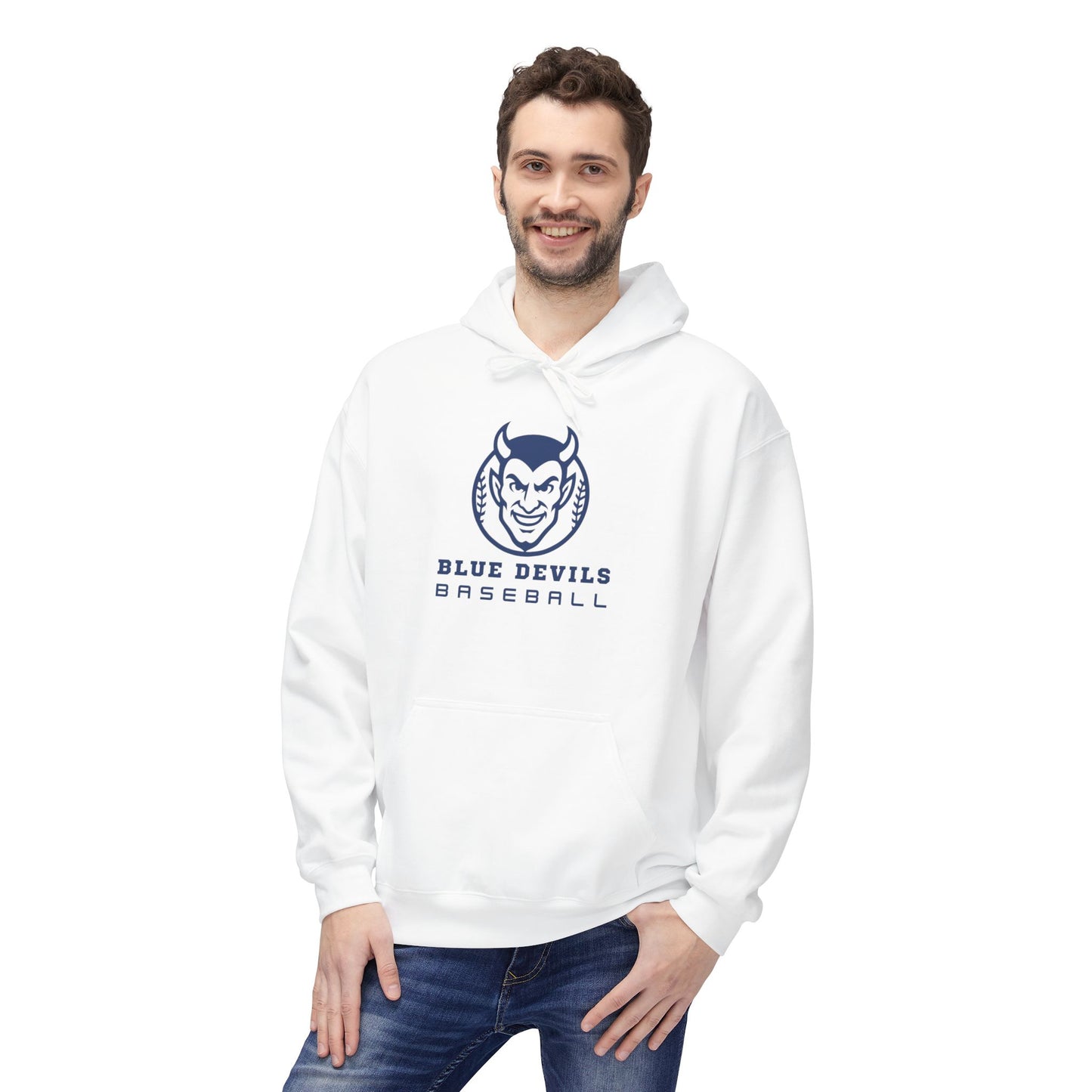 Blue Devils Baseball Unisex Midweight Softstyle Fleece Hoodie