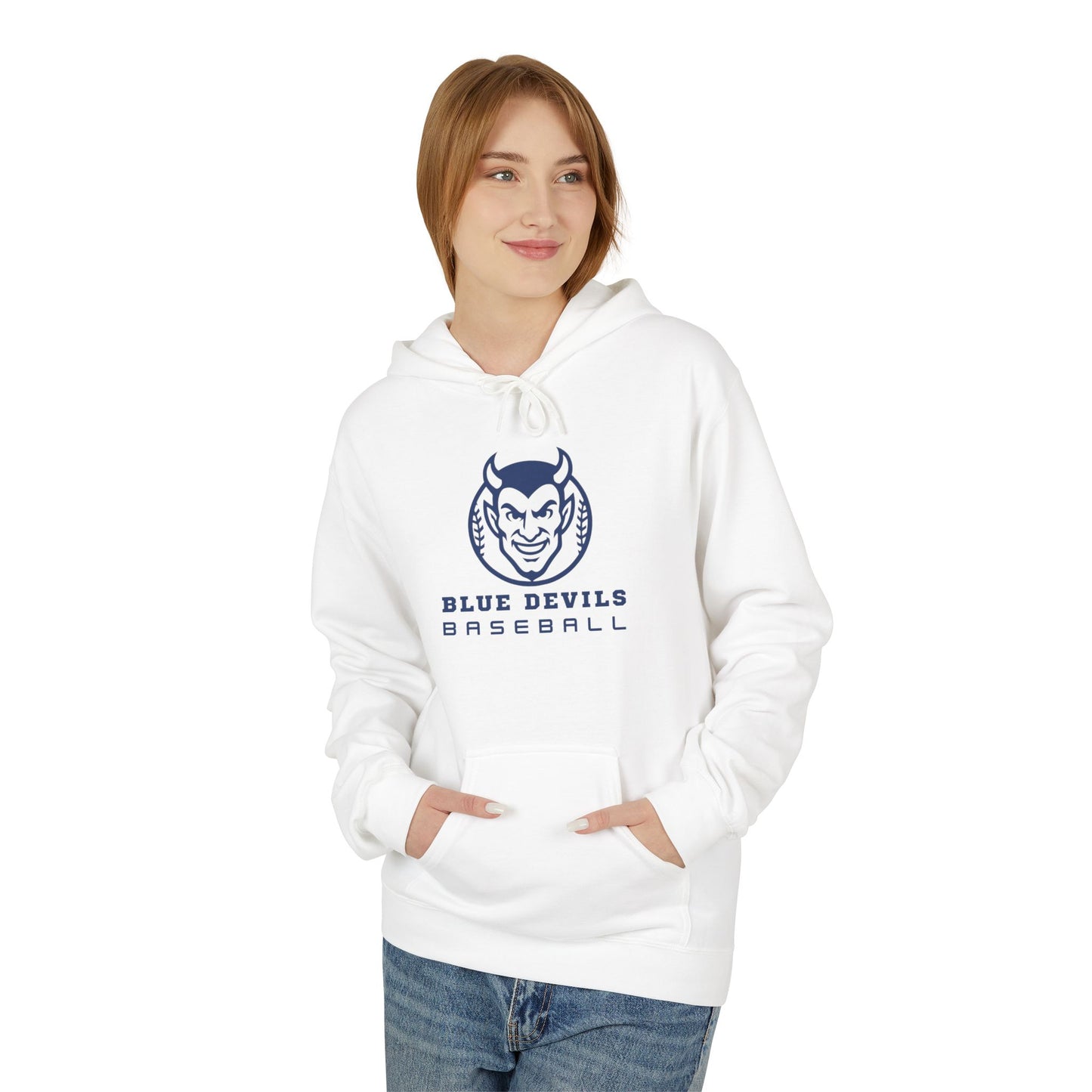 Blue Devils Baseball Unisex Midweight Softstyle Fleece Hoodie