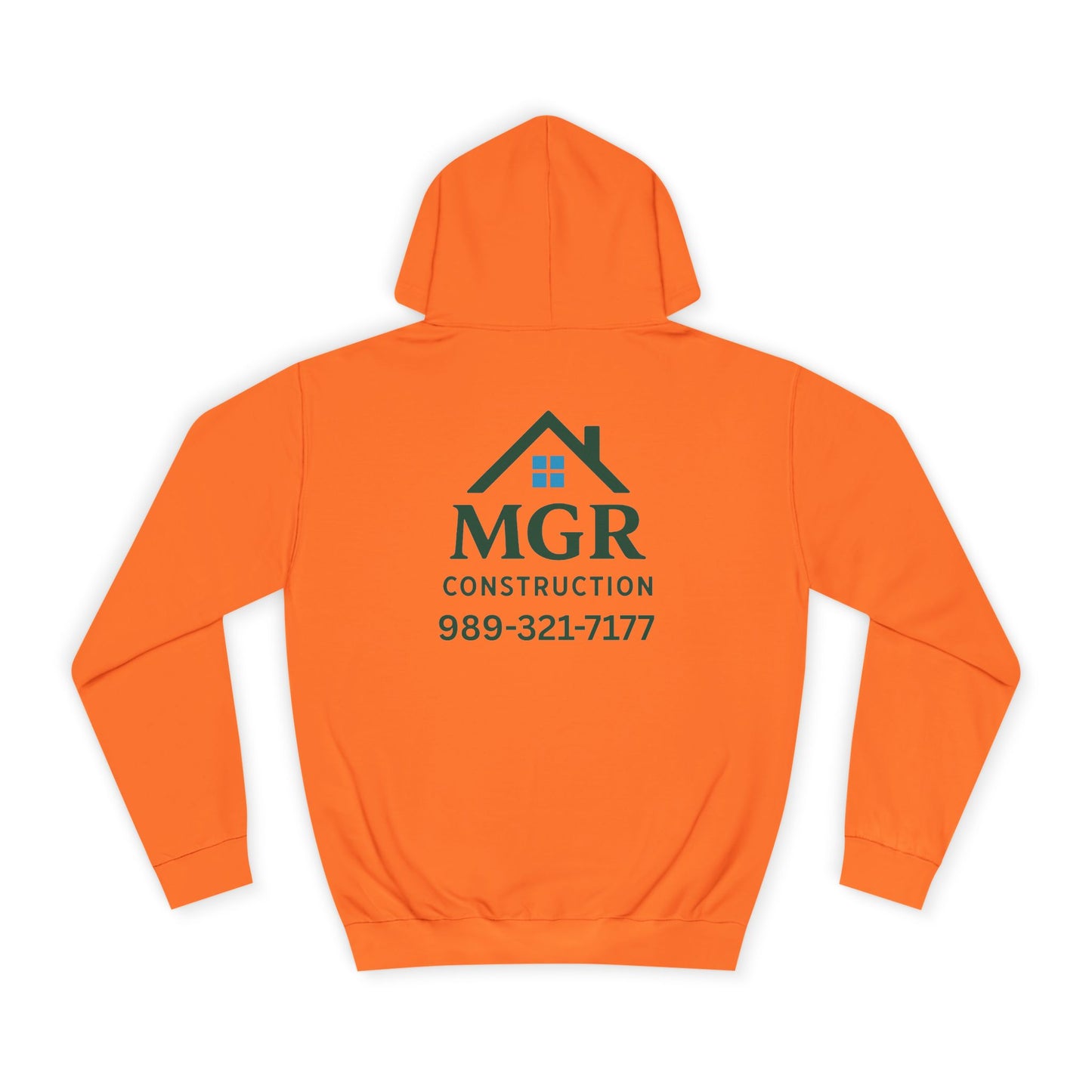 MGR Construction Hoodie - Unisex College Style for Builders & Students