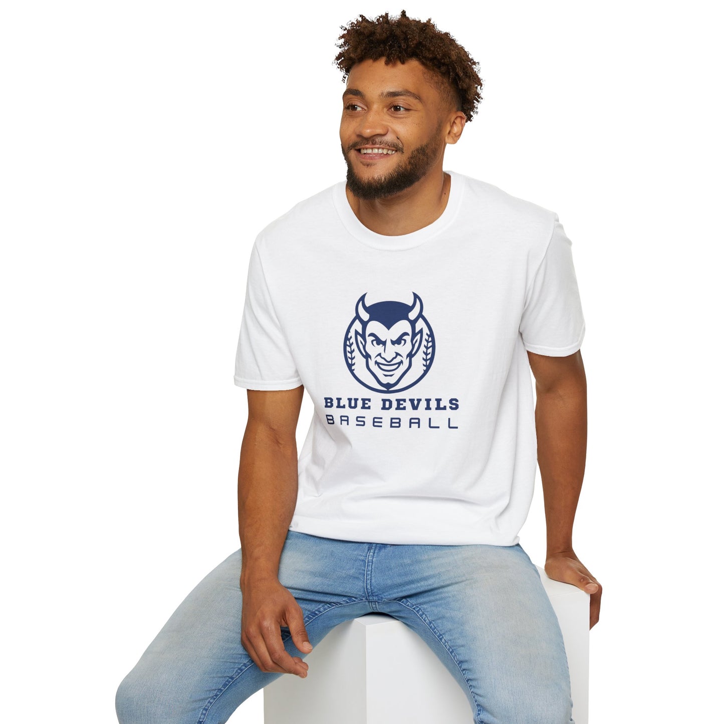 Blue Devils Baseball Unisex Softstyle T-Shirt