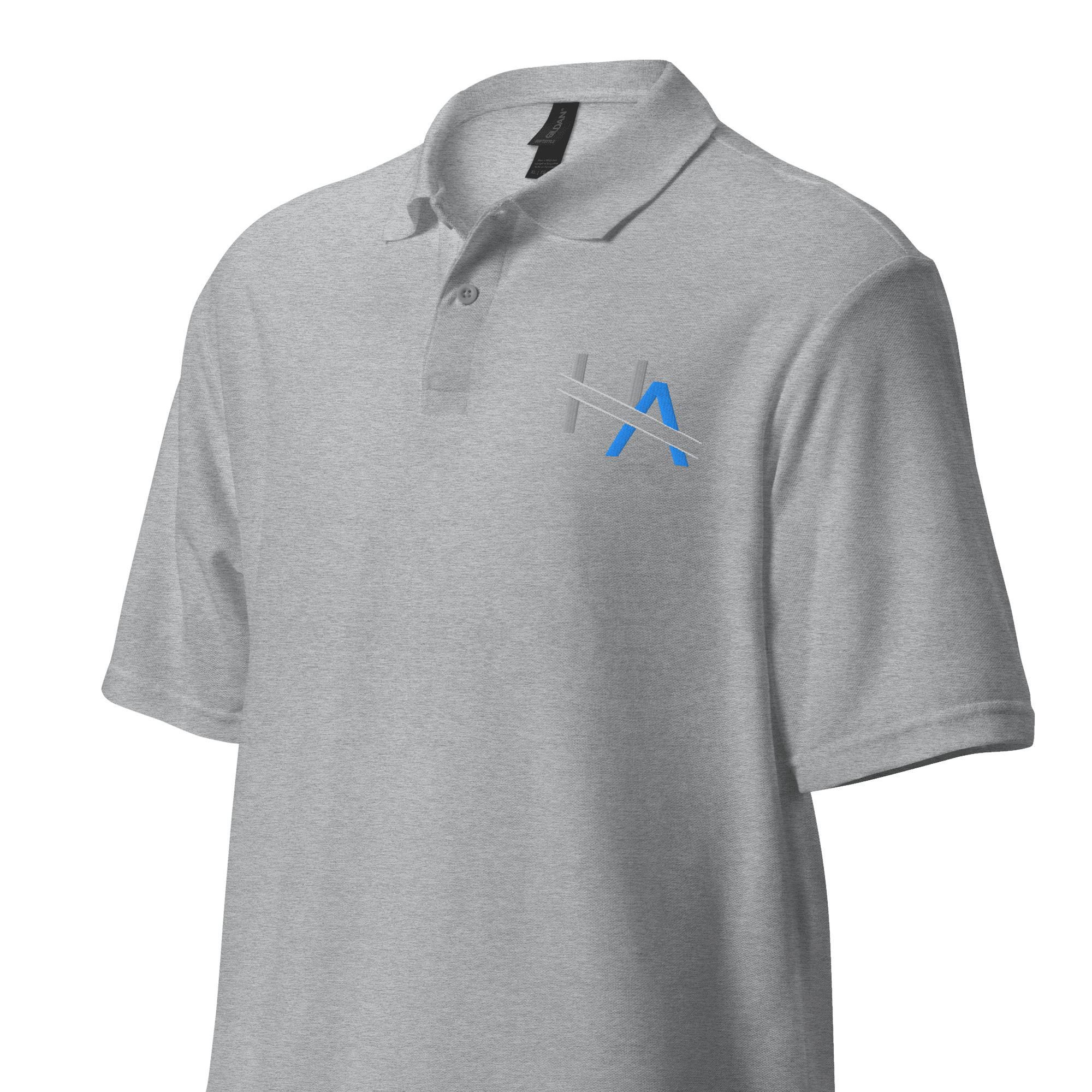 HA Unisex Pique Polo Shirt view 4