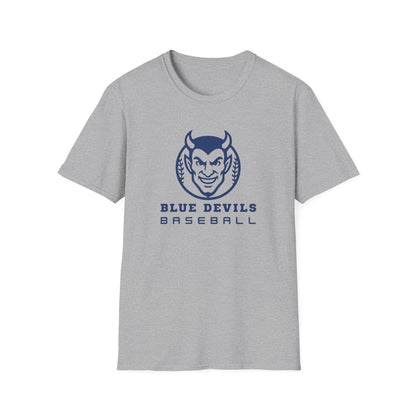 Blue Devils Baseball Unisex Softstyle T-Shirt