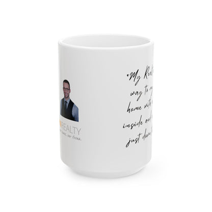 Modern Realty Agent Personalized Ceramic Mug, (11oz, 15oz)