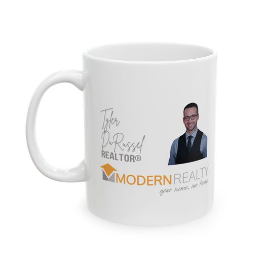 Modern Realty Agent Personalized Ceramic Mug, (11oz, 15oz)