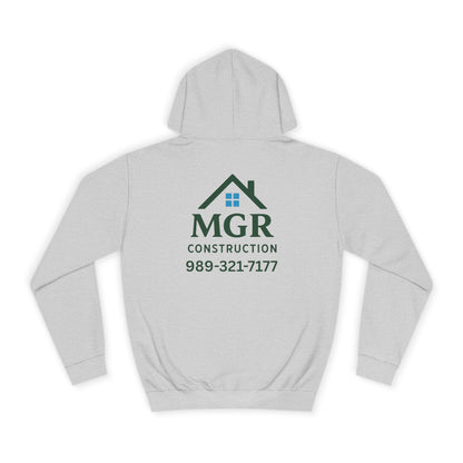 MGR Construction Hoodie - Unisex College Style for Builders & Students