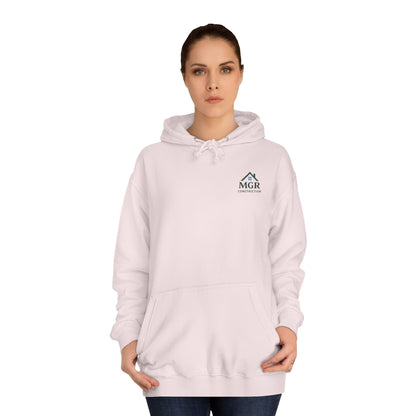 MGR Construction Hoodie - Unisex College Style for Builders & Students