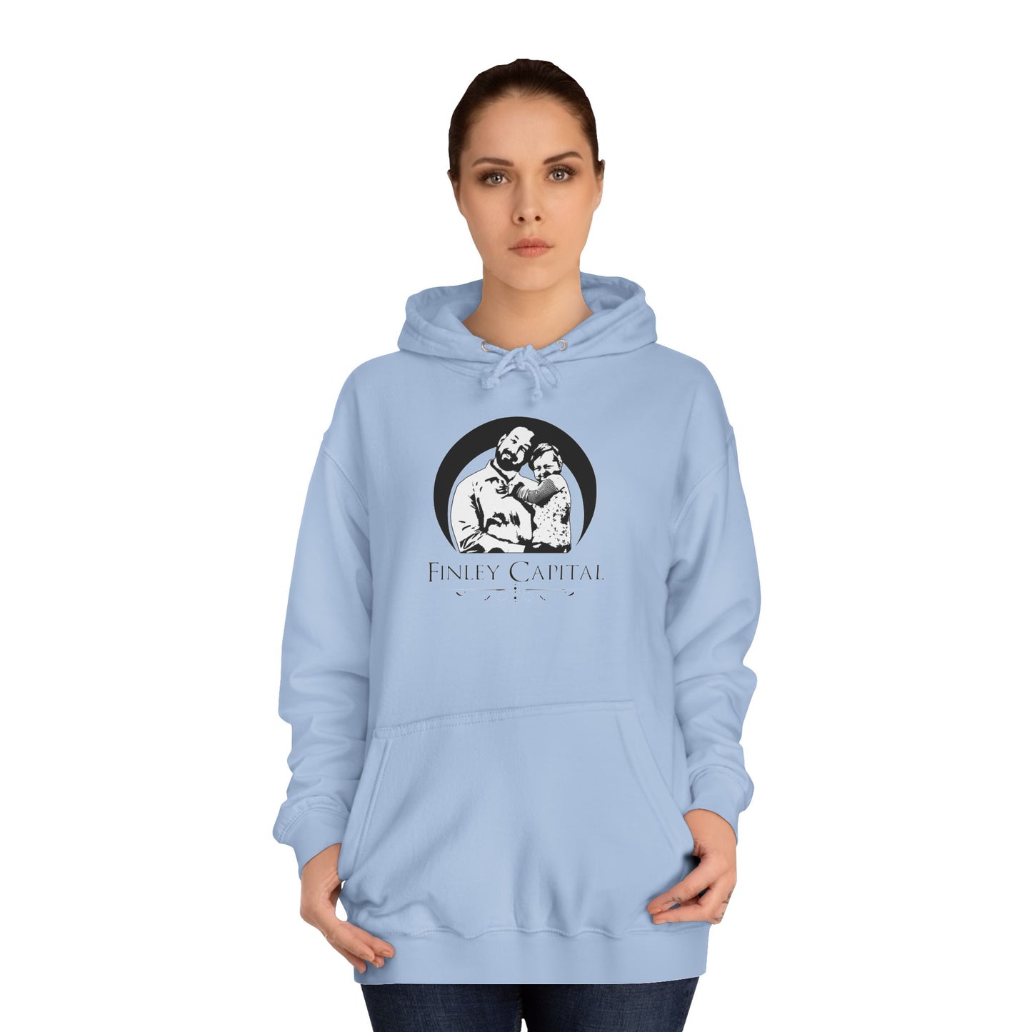 College Hoodie with Custom Art Design - Unisex