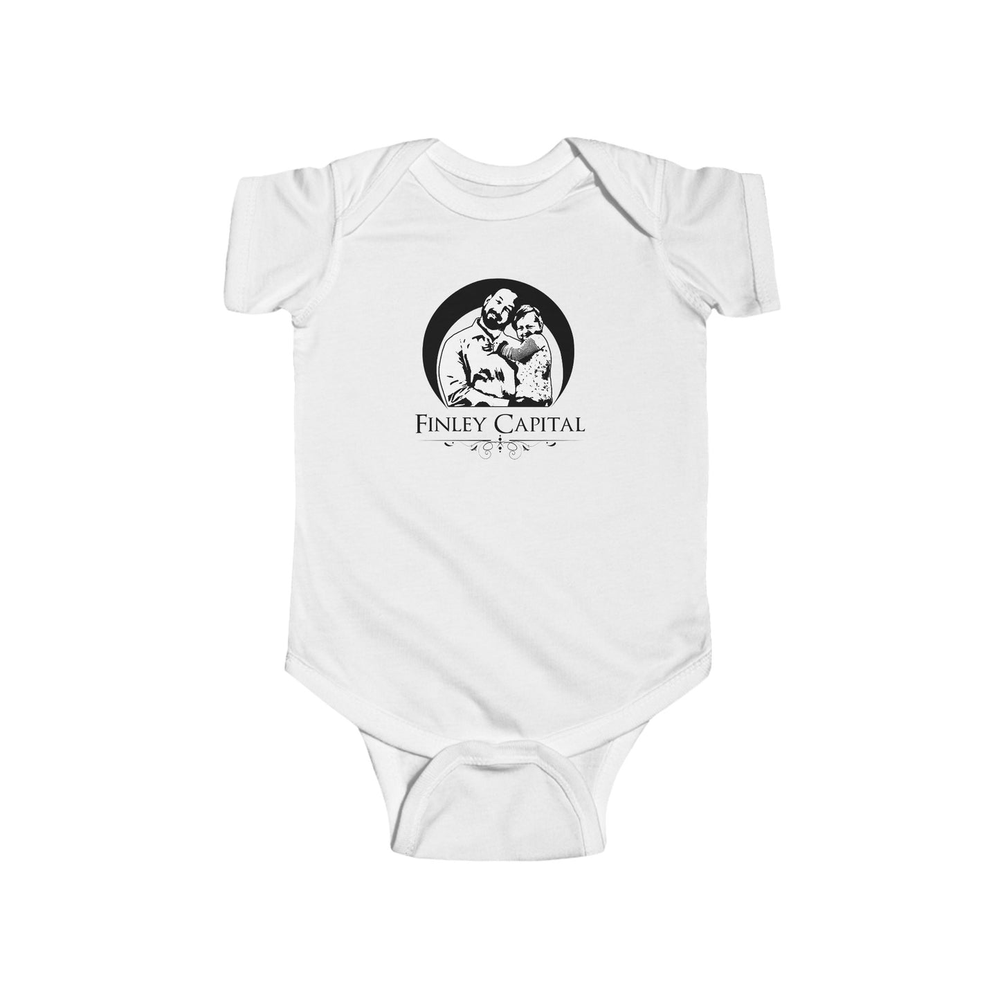 Finley Capital Baby Bodysuit Soft Cotton Lightweight Unisex with Ribbed Knitting Seams