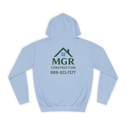 MGR Construction Hoodie - Unisex College Style for Builders & Students