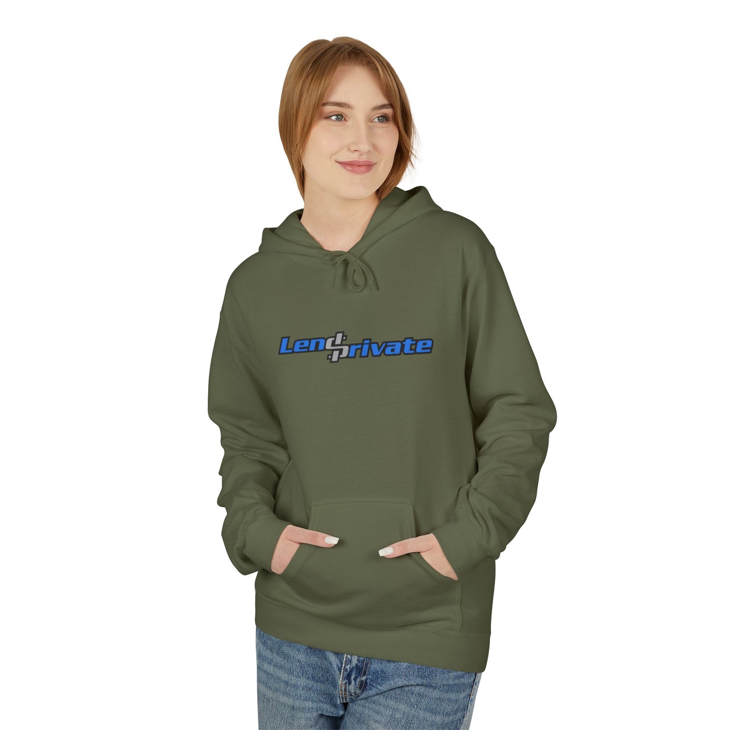 Lend Private Unisex Softstyle Fleece Hoodie - Vintage-Style Graphic