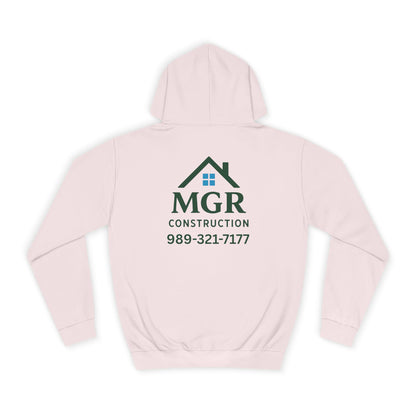 MGR Construction Hoodie - Unisex College Style for Builders & Students