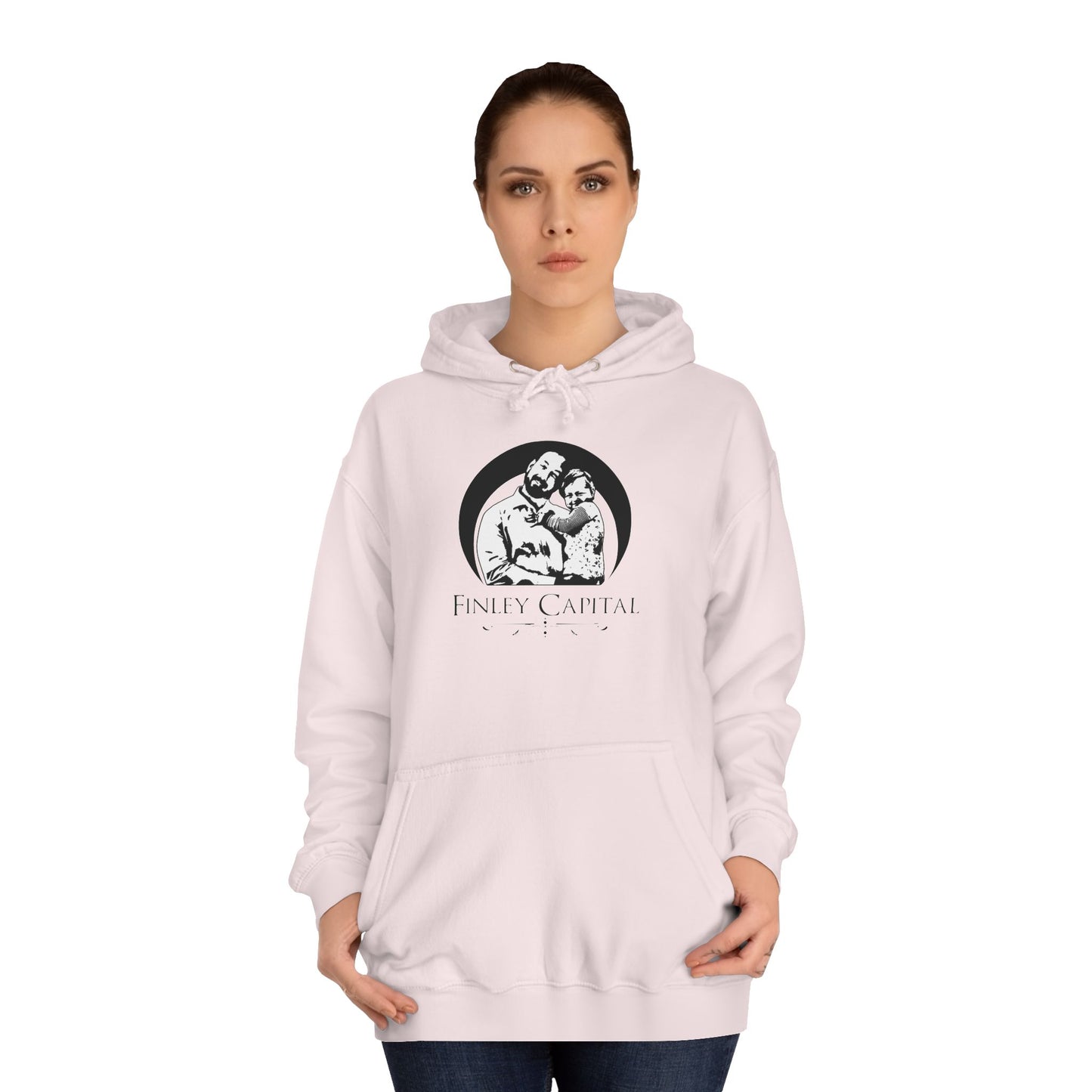 College Hoodie with Custom Art Design - Unisex