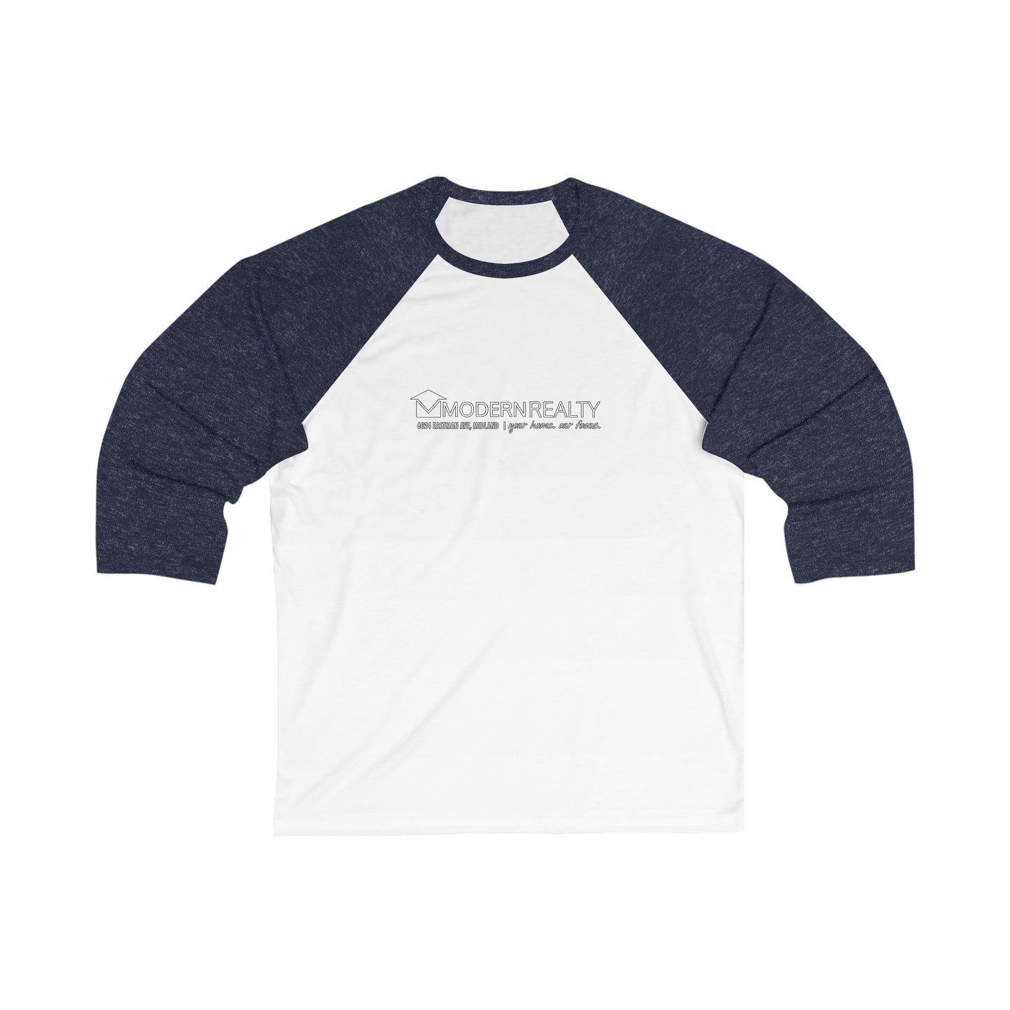 Modern Realty Unisex 3\4 Sleeve Baseball Tee