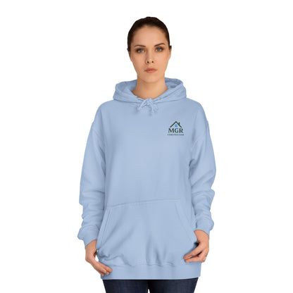 MGR Construction Hoodie - Unisex College Style for Builders & Students