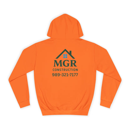 MGR Construction Hoodie - Unisex College Style for Builders & Students