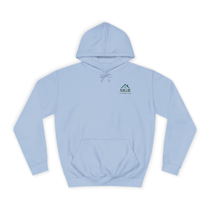 MGR Construction Hoodie - Unisex College Style for Builders & Students