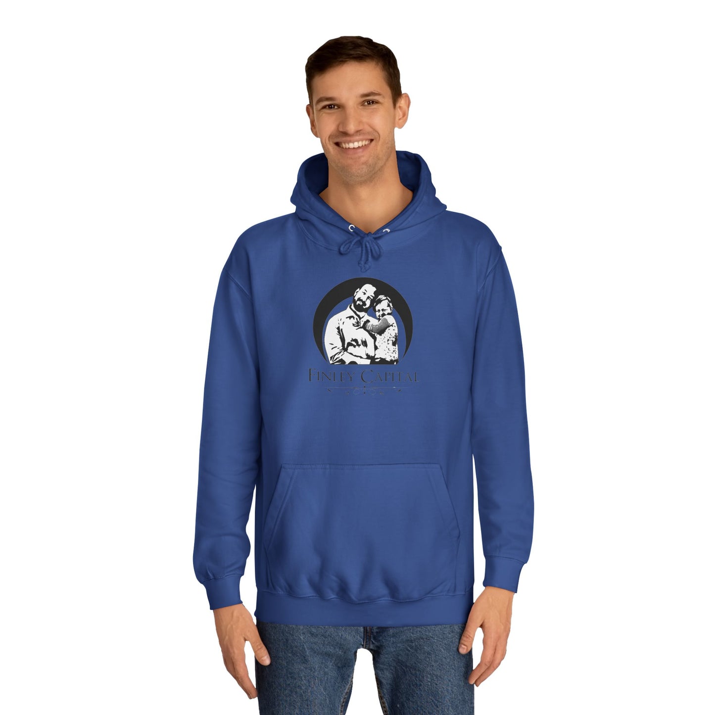 College Hoodie with Custom Art Design - Unisex