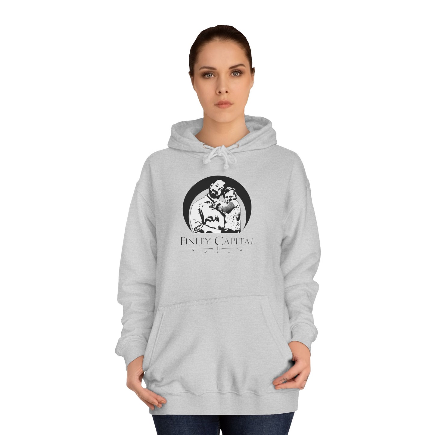 College Hoodie with Custom Art Design - Unisex