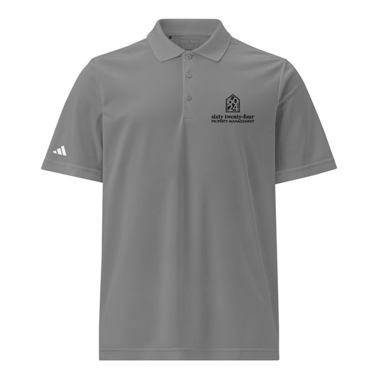 6024 Property Management adidas sport polo square logo